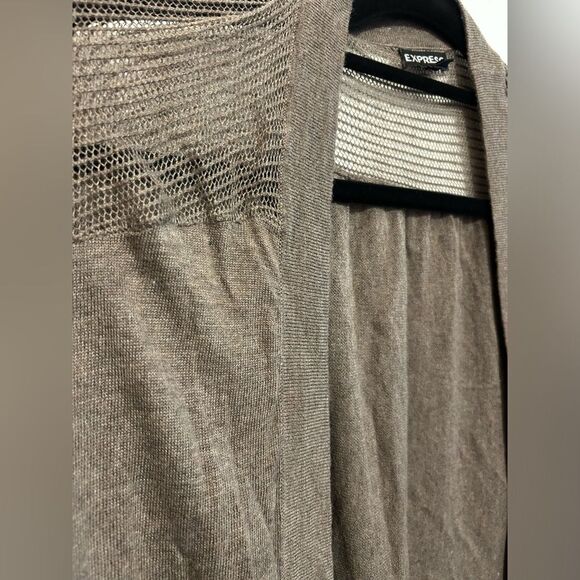 Express Cashmere Cardigan tan size Large - Picture 2 of 8